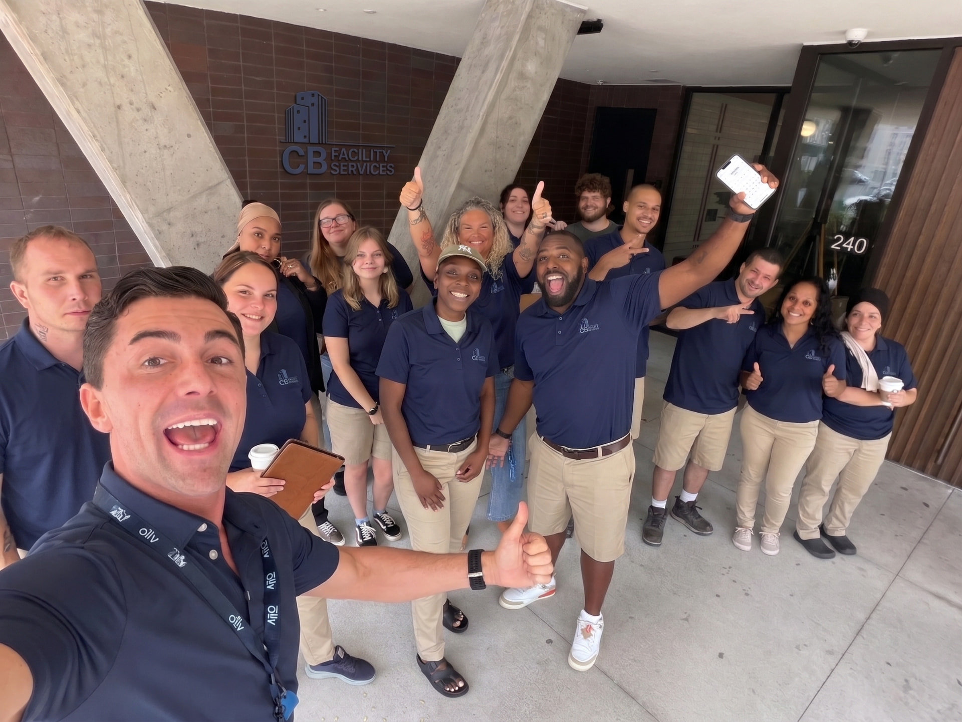 Dalton with the CB Facility Services team