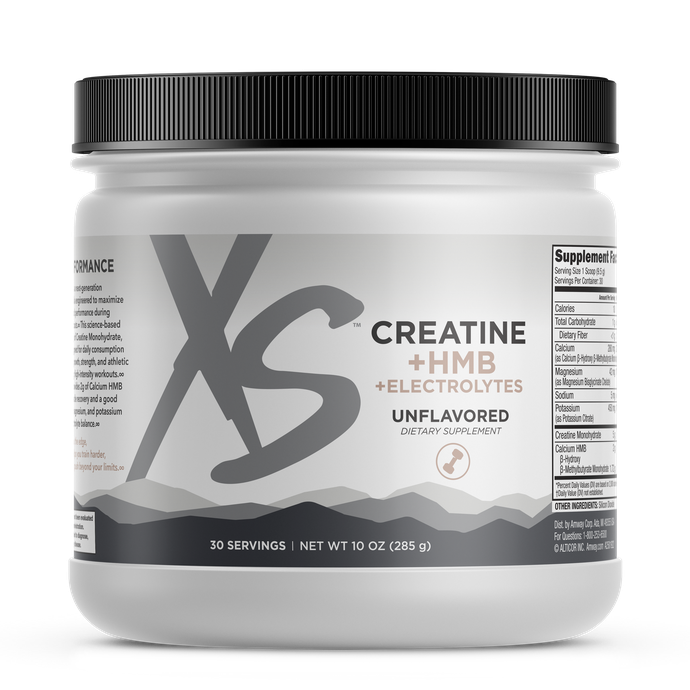 XS Creatine+ — creatine, HMB, and electrolytes, 30 servings